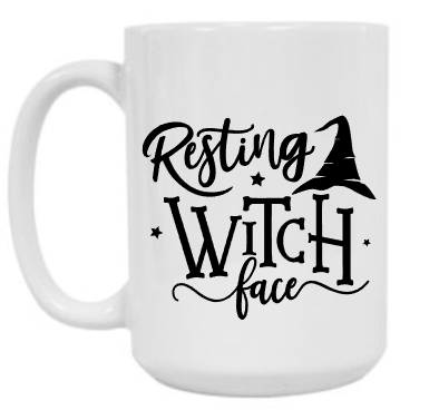 Resting Witch Face 15 oz Mug